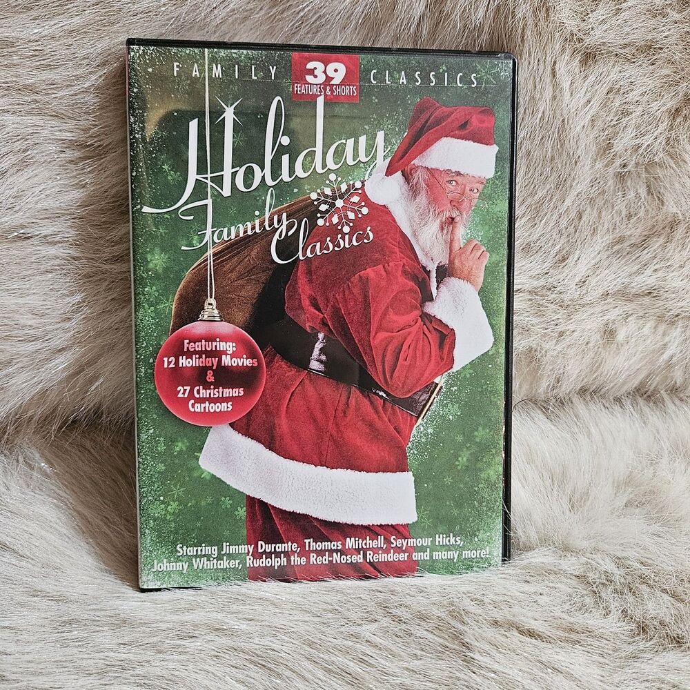 Holiday Family Classics 12 Holiday Movies & 27 Christmas Cartoons 4-Disc DVD Set